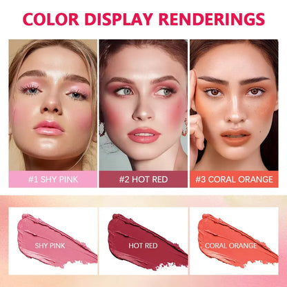 Barra Color 3 en 1 Sombra-Labial-Rubor
